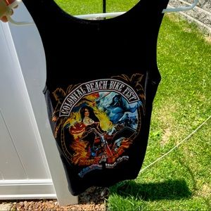 Colonial Beach Bike Fest 2015 Women’s Tank Sz L